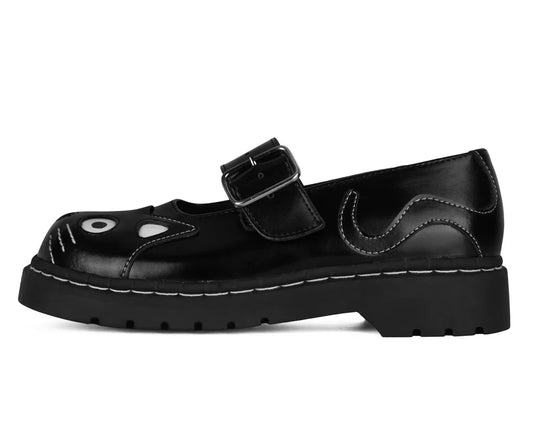 Black Kitty Mary Janes